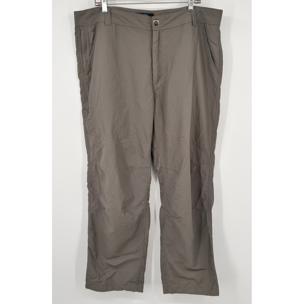 RailRiders Mens Ripstop Hiking Adventure Pants Grey 42x30 Straight Leg Outdoor